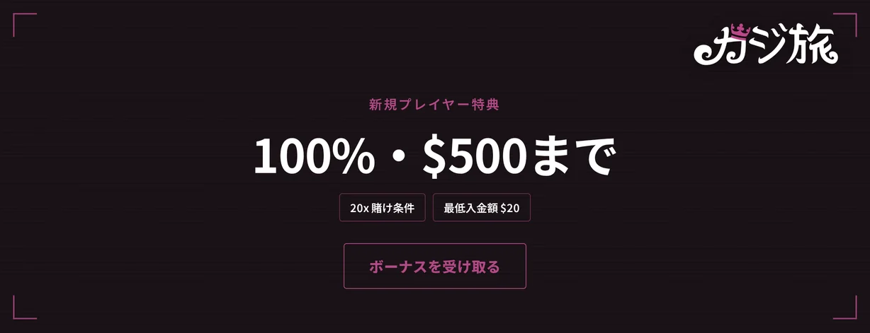 ウェルカムボーナスの詳細を把握してください。